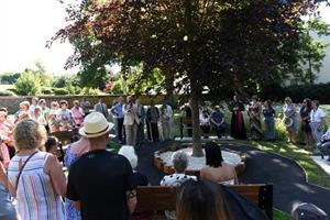 Memorial garden opening in Gadebridge Park, Hemel Hempstead