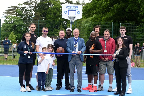 Northridge Way basketball court official opening
